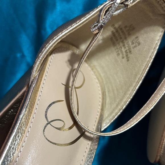 Sam Edelman Gold Platform Heels - Picture 3 of 9